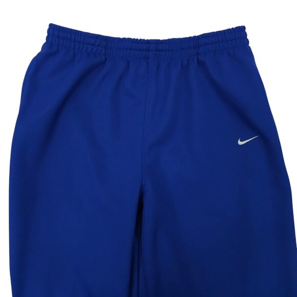 Nike Team Track Wind Pants Mens L Zipper Legs Elastic Drawstring Waist Blue - Picture 12 of 16